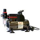 Paasche 1 5 Hp Compressor W  Tg-3as Gravity Feed Airbrush Set   Cleaning Brushes