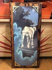Set Of  2  Vintage Lacquered Wood Unicorn Wall Hangings