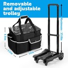Rolling Cleaning Caddy Bag With Detachable Trolley  Portable Cleaning Carts O   