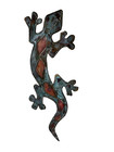 Greg Gowan Copper Scupture Wall Art Lizard Geko Signed 1996 Large 20  Long