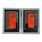 Harley Davidson Zippo Lighter Set Lot Of 2 1903 1936 Motorcycles W  Boxes New