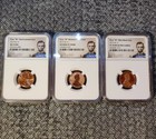 2019 W West Point Lincoln Shield Cent 3 Coin Set  Ms70  Pf70  Reverse Pf70 