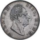 India - British  1 Rupee Silver 1835   f  Incused On Truncation  Km 450 3  - Xf 