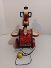 Vintage Fisher Price  dr  Doodle  Wooden Pull Toy Original 1950s Made In Usa