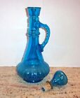 Jim Beam Vintage I Dream Of Jeannie Genie Geni Glass Bottle Teal Blue