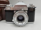 Vintage Zeiss Ikon Contaflex Iv 35mm Film Camera W  Tessar 50mm F2 8 Lens   Case