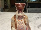 Vintage Ukrainian Cossack Decanter Set Ceramic Liquor Bottle 6 Shot Ussr Folkart