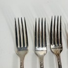 Oneida Valley Rose Set Of 8 Dinner Forks Wm A Rogers Silverplate Flatware