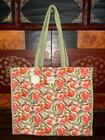 Bath   Body Works X Vera Bradley 14  X 16 5  Reversible Quilted Tote Peach Nwt    