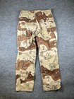 Vintage Us Military Pants Mens Chocolate Chip Desert Storm Camo Medium Reg 34x34