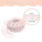 Ruffle Lace Ribbon Trim Pleated Lace Fabric Trim 5 5 Yard  Pink