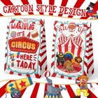 Circus Party Favor Bags - 24 Pcs Carnival Party Candy Bags With Stickers - Ca   