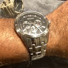 Bulova Men s Chronograph Watch Black Dial Silver Stainless Steel Bracelet