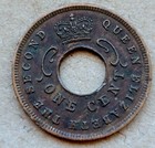 1956 East Africa 10 Cents  british Kenya  Km 38  Unc