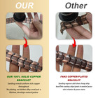100  Pure Copper Bracelet Men Women Arthritis Pain Relief Adjustable Cuff Bangle