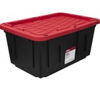 Large Storage Bin  27 Gallon Plastic Storage Container With Snap-on Lid