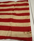 Vintage American Flag 48 Star Parade 11 X 16    Linen gauze  Distressed