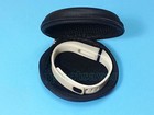 1 Small White Band For Fitbit Flex With  Black Elegant Protective Leathery Case 