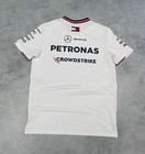 Mercedes Amg Petronas F1 Team White Men   s T-shirt Formula 1 Jersey Size M