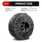 Car Tire Cover  66cm 26  Spare Wheel Protector  Anti-scratch 1pc  s Black  s