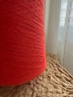 Very Soft  Orange red Color Cone 100  Peruvian Baby Alpaca  0weight  1lb  2 8oz