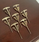 Vintage 50s-60s Ludwig Nickel Bass Drum Tension Rod   Claws  sold By Each 