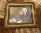 Vintage    grace    Praying Man Framed Print Farmhouse Religious Wall Art 13 5x15 5