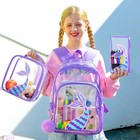 Gxtvo Clear Backpack For Girls And Boys  Kids Transparent Bookbag  3pcs Cute    