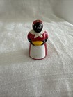 Vtg 1950s Porcelain Collectible Thimble 1 5    Tall Black Americana Aunt Jemimma