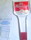 Vtg Old Milwaukee Beer Tap Handle Acrylic Logo Spell Out Pull Knob Brewery New