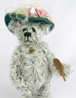 World Of Miniature Bears 2000 Martha Jointed Mohair Lady Bear With Bird In Hat