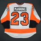 2015-16 Brandon Manning Philadelphia Flyers Game Used Worn Hockey Jersey Meigray