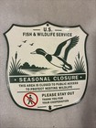 Us Fish And Wildlife Service Porcelain Sign Fish And Game Conservation Sign
