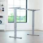 Vivo Gray Electric Dual Motor Standing Desk Frame  Height Adjustable Legs
