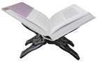 Vtg Hand Carved India Sheesham Wooden Folding Book Holder Stand Bible Cookbook