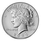 2025  1 Peace Silver Dollar Box  Ogp   Coa