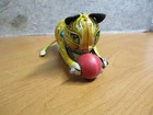Vintage 1940 s Marx Tin Litho Wind Up Toy   roll Over Cat    Toy-antique In Box-