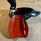 Painted Molded Loon Bird Trinket Box W  Removable Lid Decoy