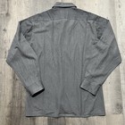 Vintage Tenko 1950s Grey Salt pepper Loop Collar Rockabilly Button Shirt Mens M