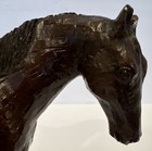 Horse Wood Hand Carved Statue Sculpture Solid Hardwood 9   l X8    H Vintage Horse