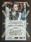 2025 Game Of Thrones The Great Houses Wr2 Patch Relic 7 20 Arya Stark
