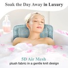 Lady Mcbath Full Body Bath Pillow - Luxury Bath Cushion For Tub  Neck  