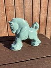 Vintage Mcm Royal Haeger Clydesdale Horse Blue Planter