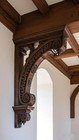 Detailed Traditional Wood Carving Corbel Bracket