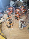 1976 Vtg  Pepsi Series Collectable  Glasses  3 Beaky Buzzards And 2 Daffy Duck 