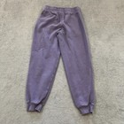 Nike Sweatpants Purple Joggers Embroidered Logo Kids Size Large