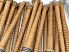 Vintage Durapro Wooden Textile Bobbins Spools Lot Of 40 Weaving Loom