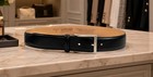 Kirkland Signature Italian Full Grain Leather Belt Black Men   s Size 38 Dress