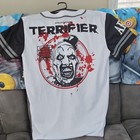 Terrifier Art The Clown Baseball Jersey White Black Movie Promo Size M