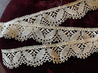 Antique Puy Bobbin Lace - 2 Borders 2 50 M   1 50 M - Old Lace